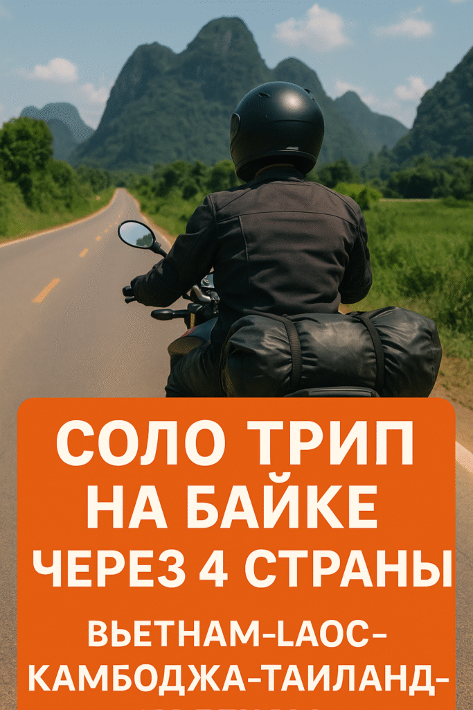 трип на байке через 4 страны Вьетнам-Лаос-Камбоджа-Тайланд-Вьетнам